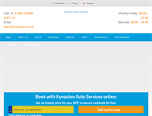 Tablet Screenshot of kynastonautoservices.co.uk